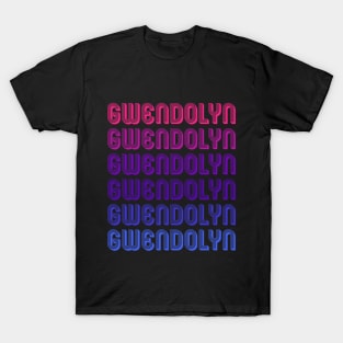 Gwendolyn - Retro Minimal Line Pattern T-Shirt